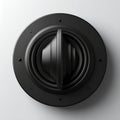Modern Black Audio Speaker Close-Up Royalty Free Stock Photo