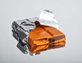 bar of orange chocolate 3 Royalty Free Stock Photo