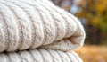 Wool Knit Fabric Showing Soft Warm Details Royalty Free Stock Photo