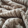 Wool Knit Fabric Showing Soft Warm Details Royalty Free Stock Photo
