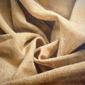 Natural Jute Material Showing Rough Weave Pattern Royalty Free Stock Photo