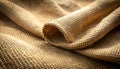 Natural Jute Material Showing Rough Weave Pattern Royalty Free Stock Photo