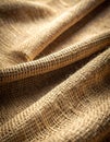 Natural Jute Material Showing Rough Weave Pattern Royalty Free Stock Photo