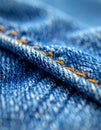 Detailed Denim Weave Showing Authentic Fabric Texture Royalty Free Stock Photo
