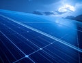 Solar Cell or Solar Panel Modern energy revolution, alternative power source Royalty Free Stock Photo