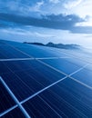Solar Cell or Solar Panel Modern energy revolution, alternative power source Royalty Free Stock Photo