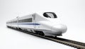 Modern Japanese bullet train miniature, sleek studio shot Royalty Free Stock Photo