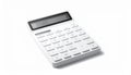 White Calculator on White Background Royalty Free Stock Photo