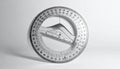 Transparent Protractor on White Background Royalty Free Stock Photo