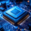 AI Co-Processor with LLM Technology, Big Data, Machine Learning, Creative AI for Business Royalty Free Stock Photo