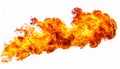 Fire flames isolated on white background Royalty Free Stock Photo