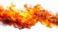 Fire flames isolated on white background Royalty Free Stock Photo