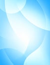 Abstract design with smooth, flowing blue and white curves creating a sense of movement and depth Royalty Free Stock Photo