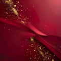Burgundy Red Gradient with Subtle Gold Shimmer Festive Elegance Royalty Free Stock Photo