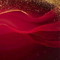 Burgundy Red Gradient with Subtle Gold Shimmer Festive Elegance Royalty Free Stock Photo
