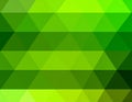 Retro style triangle illustration. vivid lime green, pale green and very dark green Royalty Free Stock Photo
