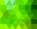 Retro style triangle illustration. vivid lime green, pale green and very dark green Royalty Free Stock Photo