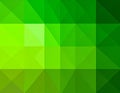 Retro style triangle illustration. vivid lime green, pale green and very dark green Royalty Free Stock Photo