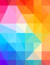 Triangle low poly background design, multicolored triangles. Vector illustration Royalty Free Stock Photo