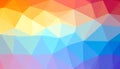 Triangle low poly background design, multicolored triangles. Vector illustration Royalty Free Stock Photo