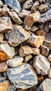 Background of rough rubbles Royalty Free Stock Photo