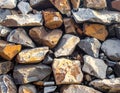 Background of rough rubbles Royalty Free Stock Photo