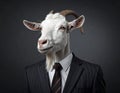 The Goat Who Wears A Suit Royalty Free Stock Photo