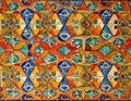Colorful geometric seamless ornate pattern Royalty Free Stock Photo