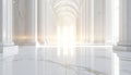 Timeless Glow in White Marble Royalty Free Stock Photo