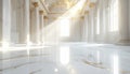 Timeless Glow in White Marble Royalty Free Stock Photo