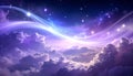 Celestial Waves of Awakening Royalty Free Stock Photo