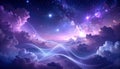Celestial Waves of Awakening Royalty Free Stock Photo