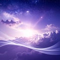 Celestial Waves of Awakening Royalty Free Stock Photo