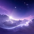 Celestial Waves of Awakening Royalty Free Stock Photo