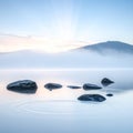 Tranquil Faith Meditative Landscape Royalty Free Stock Photo