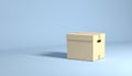 3D Illustration return box packaging, good for illustration or background Royalty Free Stock Photo