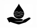 Water icon or logo isolated sign symbol vector illustration - high quality black style Royalty Free Stock Photo