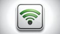 Wi-Fi icon. Flat design. Royalty Free Stock Photo
