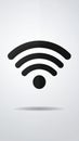 Wi-Fi icon. Flat design. Royalty Free Stock Photo