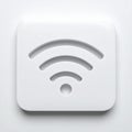 Wi-Fi icon. Flat design. Royalty Free Stock Photo
