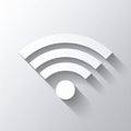 Wi-Fi icon. Flat design. Royalty Free Stock Photo