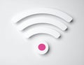 Wi-Fi icon. Flat design. Royalty Free Stock Photo