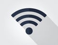 Wi-Fi icon. Flat design. Royalty Free Stock Photo