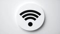 Wi-Fi icon. Flat design. Royalty Free Stock Photo