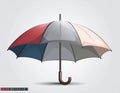 Umbrella logo and icon vector illustration,stylish draw logo Royalty Free Stock Photo