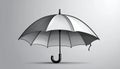 Umbrella logo and icon vector illustration,stylish draw logo Royalty Free Stock Photo
