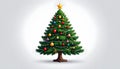 christmas tree icon, Vectos Royalty Free Stock Photo