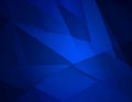 Dark BLUE vector abstract polygonal background. Geometric illustration in Origami style Royalty Free Stock Photo