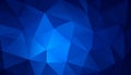Dark BLUE vector abstract polygonal background. Geometric illustration in Origami style Royalty Free Stock Photo