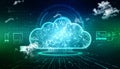 2d rendering Cloud computing Royalty Free Stock Photo